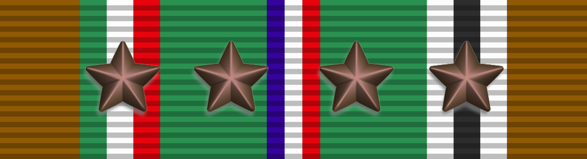 European African Middle Eastern Campaign Medal with four Bronze campaign stars European African Middle Eastern Campaign Medal with four Bronze campaign stars